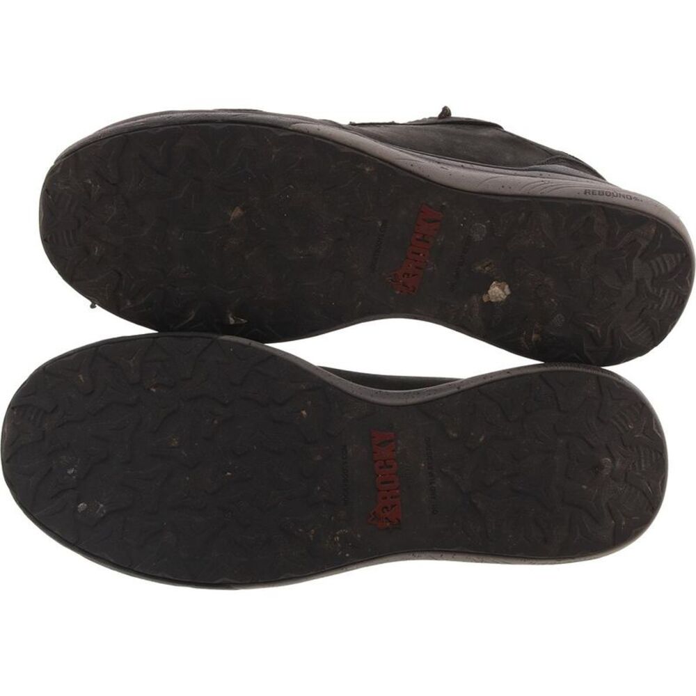 Rocky Mens Industrial Athletix Black Leather Work & Safety Shoes Sneakers Used - Picture 2 of 5